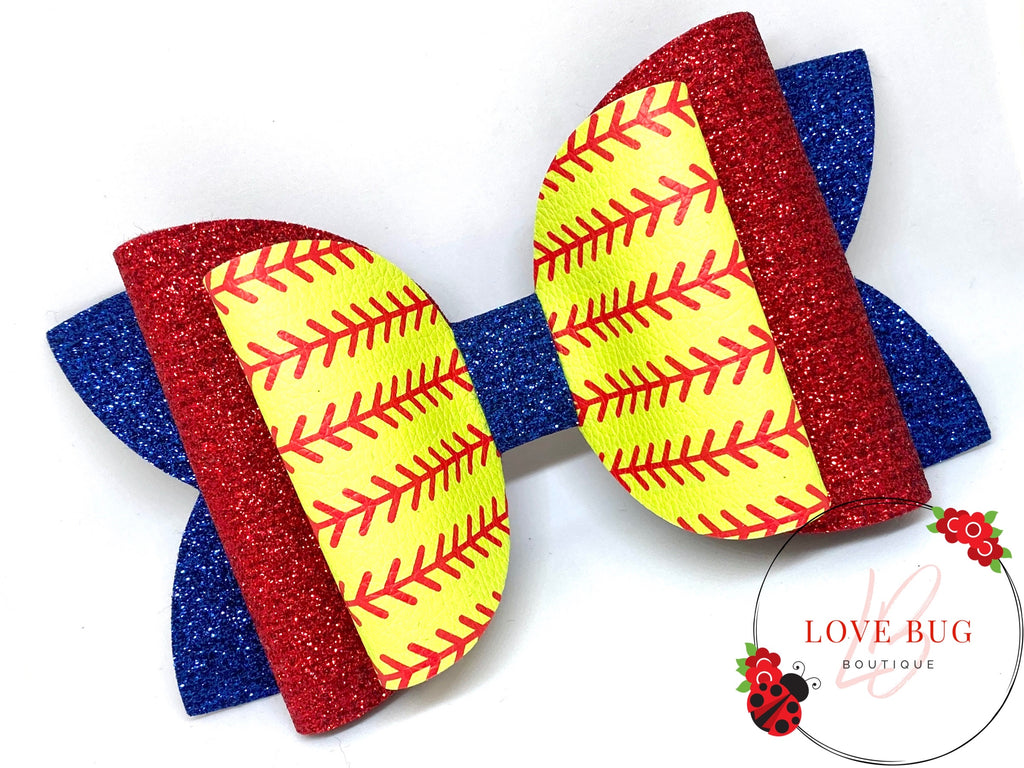 CREATE YOUR OWN - Softball Stitches Leather